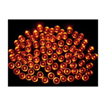 Power Halloween 100 led orange lyskæde tilbud