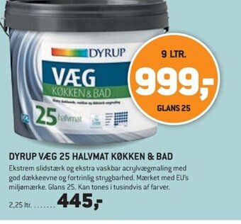 XL-BYG DYRUP VÆG 25 HALVMAT KØKKEN & BAD tilbud