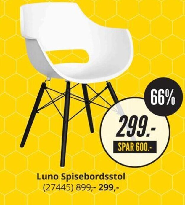 Luno Spisebordsstol (27445) tilbud hos My Home