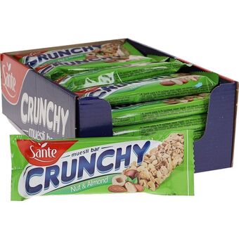Sante - crunchy bar m nødder & mandler 25-pak