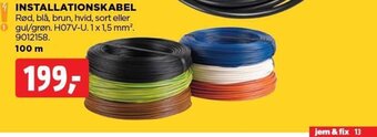 jem & fix INSTALLATIONSKABEL tilbud