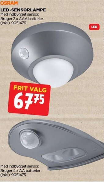 jem & fix LED-SENSORLAMPE tilbud