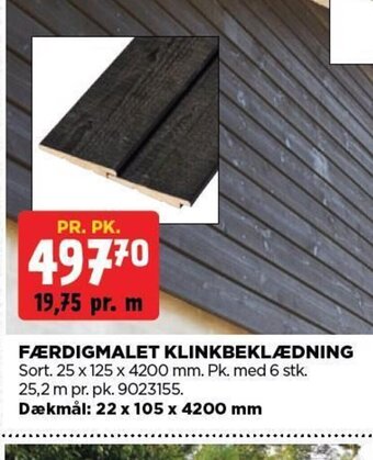 jem & fix FÆRDIGMALET KLINKBEKLÆDNING tilbud