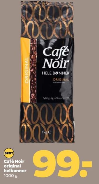 Netto Cafe noir kaffebønner tilbud