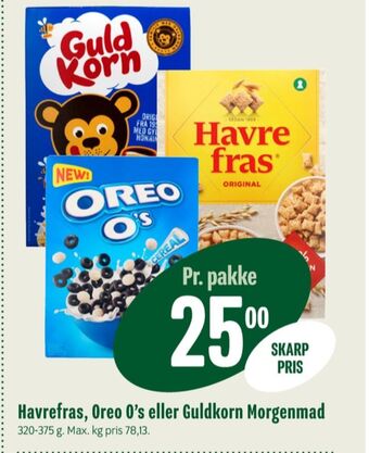 Min Købmand Guldkorn morgenmadsprodukt tilbud