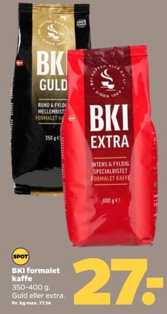 Netto Extra specialristet kaffe formalet tilbud