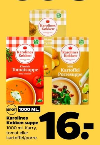 Netto Karolines tomatsuppe tilbud