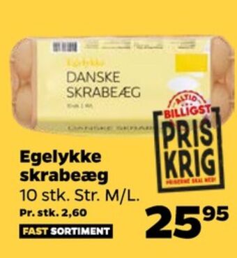 Netto Egelykke skrabeæg m/l tilbud