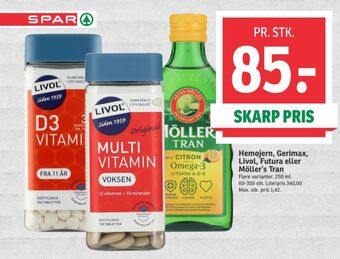 SPAR Livol multi vitaminer tilbud