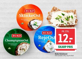 SPAR Buko smelte smøreost rejeost tilbud