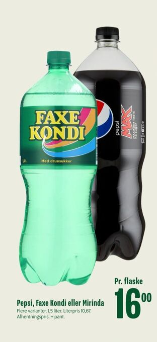 Min Købmand Faxe kondi sportssodavand tilbud