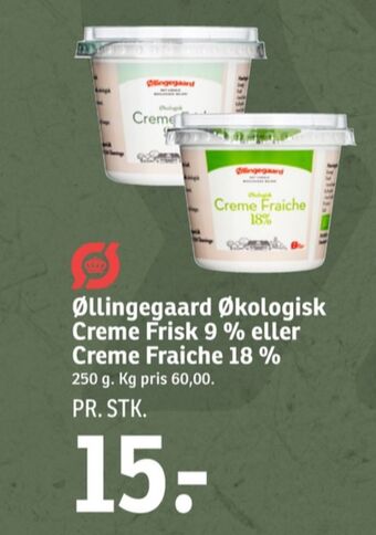 SPAR Øllingegaard creme fraiche 18% tilbud