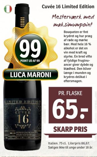 SPAR Ukendt italiensk rødvin tilbud