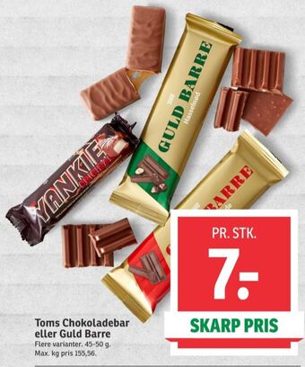 SPAR Yankie chokoladebar tilbud