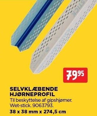 jem & fix Selvklæbende hjørneprofil tilbud
