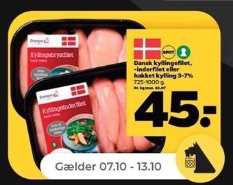 Netto Kyllingefilet eller inderfilet, op til 1 kg tilbud