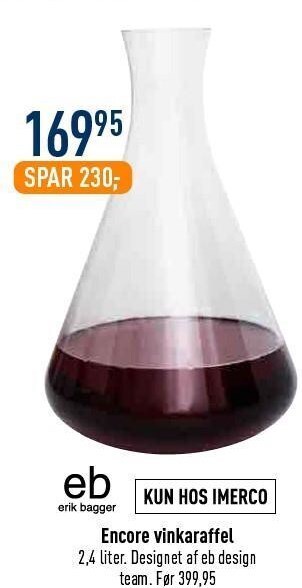 Imerco Encore vinkaraffel tilbud