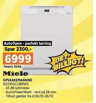 Power Opvaskemaskine tilbud