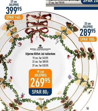 Imerco Stjerne riflet jul tallerken tilbud