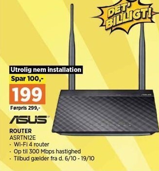 Power Asus router tilbud