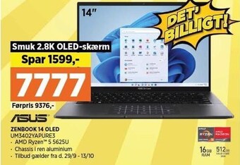 Power Asus zenbook 14 oled tilbud