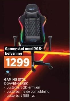 Power Gaming stol tilbud