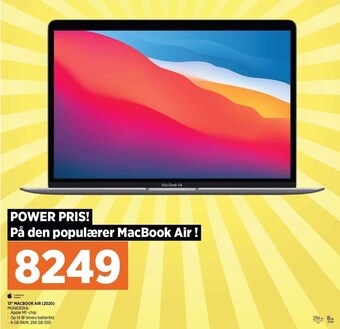 Power 13'' macbook air (2020) tilbud