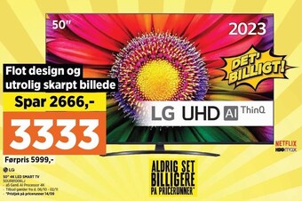Power 50'' 4k led smart tv tilbud