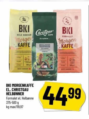 Løvbjerg BKI MORGENKAFFE EL. CHRISTGAU HELBØNNER tilbud