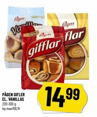 PÅGEN GIFLER EL. VANILLAS