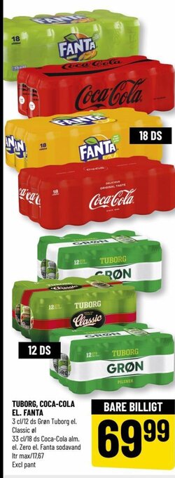 Løvbjerg TUBORG, COCA-COLA EL. FANTA tilbud