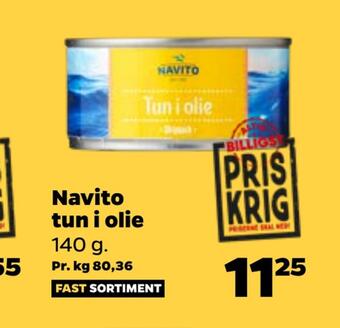 Netto Navito tun i olie tilbud