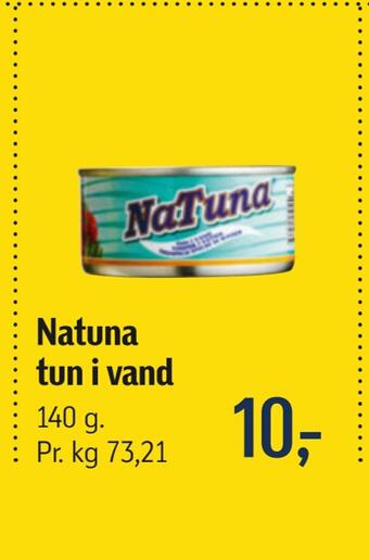 Føtex Natuna tun i vand tilbud