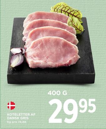MENY Koteletter af dansk gris tilbud