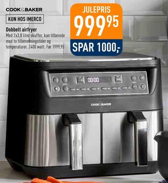 Imerco Dobbelt airfryer tilbud