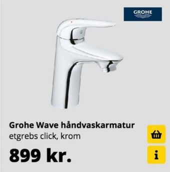10-4 Byggecenter Grohe håndvaskarmatur tilbud