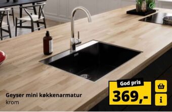 Geyser køkkenarmatur
