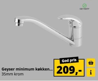 10-4 Byggecenter Geyser køkkenarmatur tilbud