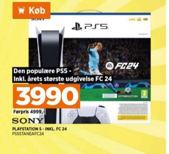 Power Playstation 5 spillekonsol tilbud