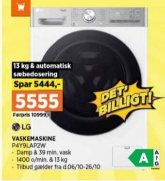 Power Lg vaskemaskine tilbud