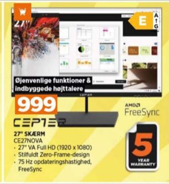 Power Cepter monitor tilbud
