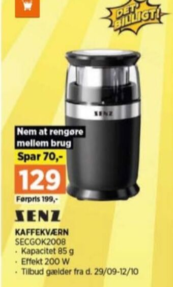 Power Senz kaffekværn tilbud