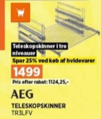 Power Aeg teleskopskinne tilbud