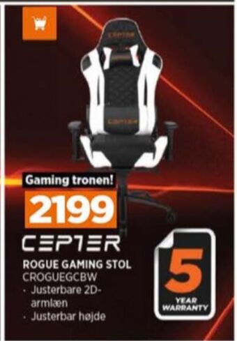 Power Cepter gamerstol tilbud