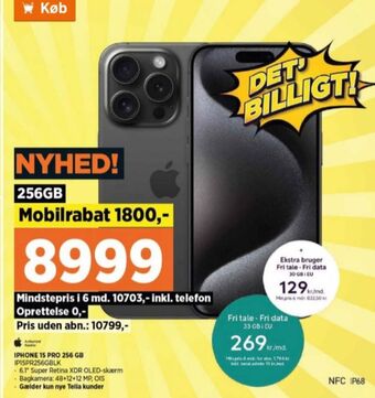 Power Iphone 15 mobiltelefon tilbud
