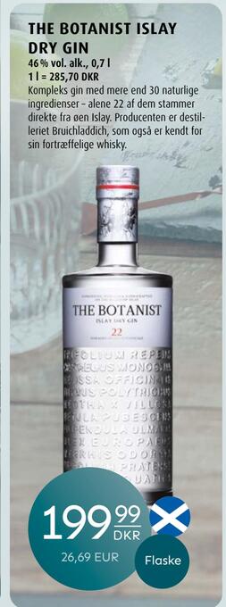 Scandinavian Park The botanist islay dry gin tilbud