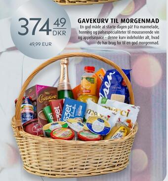 Scandinavian Park Gavekurv til morgenmad tilbud
