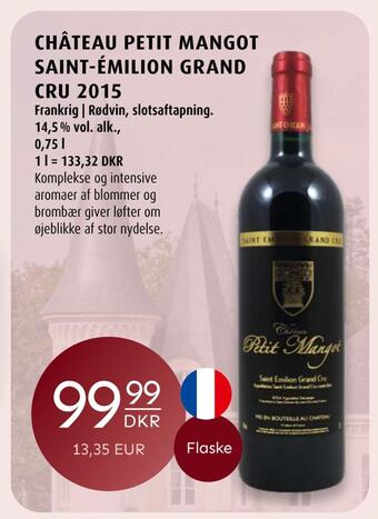 Scandinavian Park Château petit mangot saint-émilion grand cru 2015 tilbud