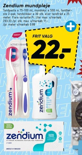 Bilka Zendium tandpasta tilbud