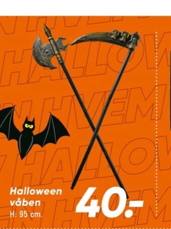 Bilka Ukendt halloween legevåben tilbud